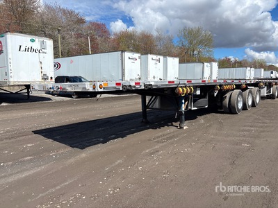 2016 Lode King PFL28 Tri/A B-Train Lead Lead Flatbed Trailer