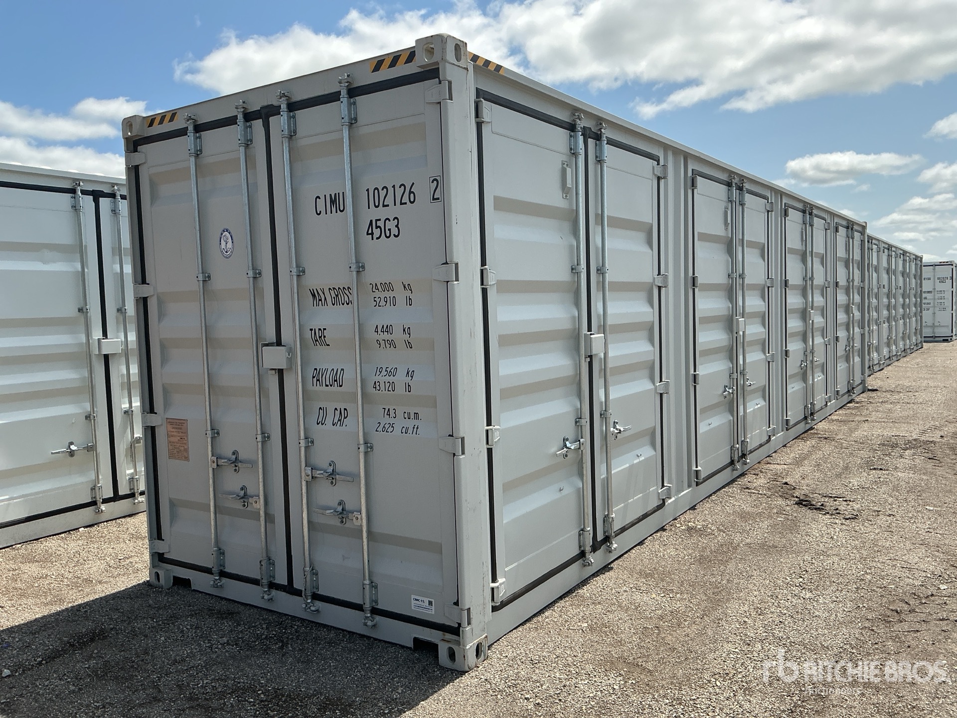 2025 40 ft High Cube Multi-Door Storage Container