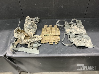 (19) M4 Three Mag Pouches, (27) Waist Packs & Assorted Items