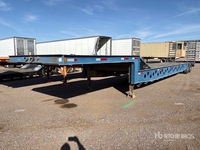 1988 Transtech 53 ft T/A Single Drop Step Deck Trailer