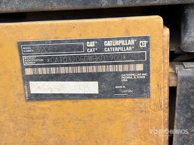 2013 Cat 320 EL Tracked Excavator