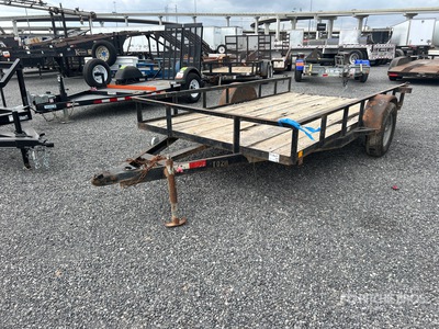 2020 CM 12 ft S/A Utility Trailer