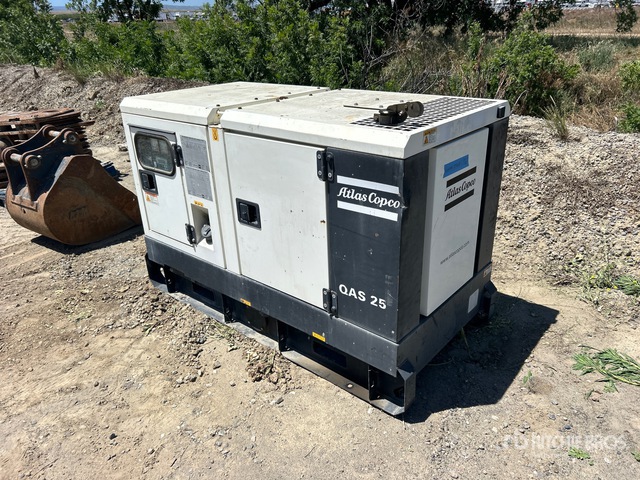 2014 Atlas Copco 20 kW Skid-Mounted Generator Set