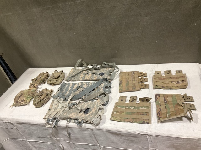(289) Canteen Pouches, (31) Hydration System Carriers & Assorted Items