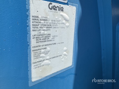 2016 Genie GTH-844D Telehandler