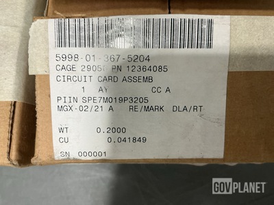 (5) Woodward 12364085 Circuit Card Assemblies