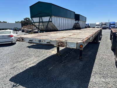 1977 Great Dane FBE48-80102 28 ft S/A Flatbed Trailer