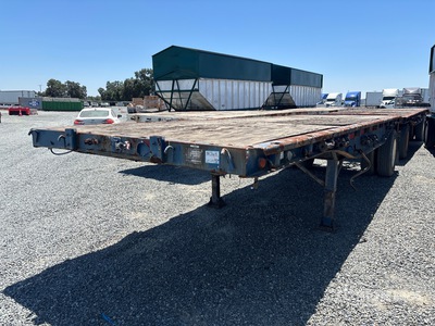 1976 Trailmobile FB 28 ft S/A Flatbed Trailer