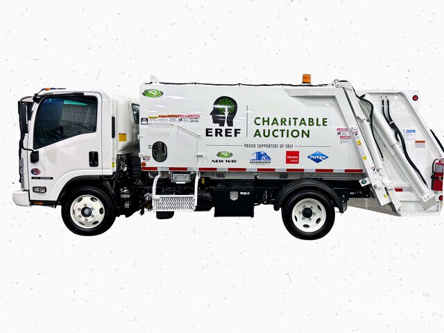 Isuzu NRR Rear Loader w/ New Way Diamondback Waste Collection Truck