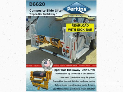 Quantity of (2) Perkins D6620 Tuckaways Composite Slide Cart Lifter