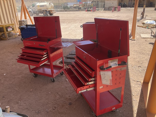 (2) Snap-On Roll Carts