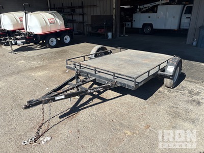 1984 Aros 2000 lb 10 ft S/A Tilt Deck Trailer