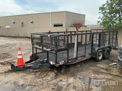 2015 Top Hat Industries LSHD18X7-9.4E-Z 18 ft T/A Landscape Trailer