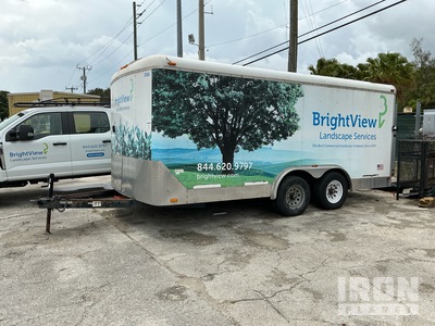 2016 Sun Coast 16 ft T/A Enclosed Trailer