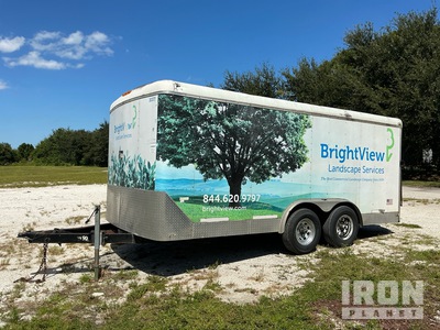 2016 Sun Coast 16 ft T/A Enclosed Trailer