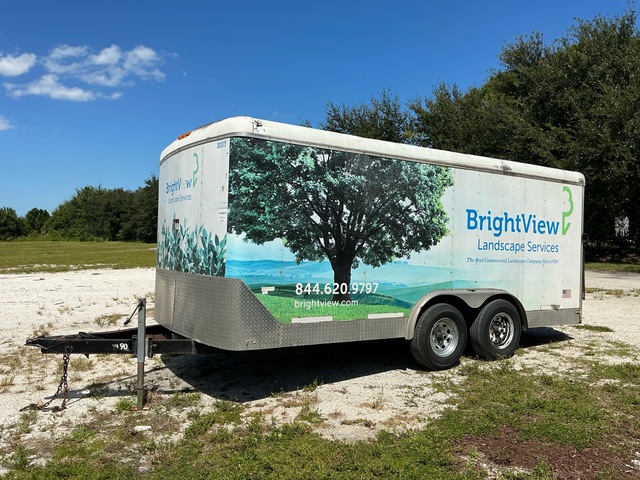 2016 Sun Coast 16 ft T/A Enclosed Trailer