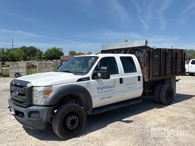 2016 Ford F-450 XL 4x2 Crew Cab Flatbed Dump Truck