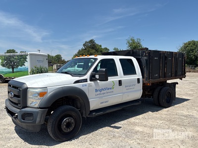 2016 Ford F-450 XL 4x2 Crew Cab Flatbed Dump Truck