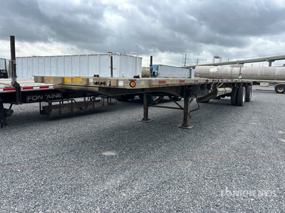 1999 Utility FS2CHA 48 ft T/A Spread Axle Flatbed Trailer