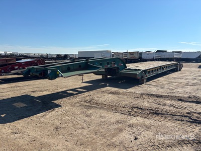 1988 Peerless 16-Wheel Double Drop Removable Gooseneck Lowboy Trailer