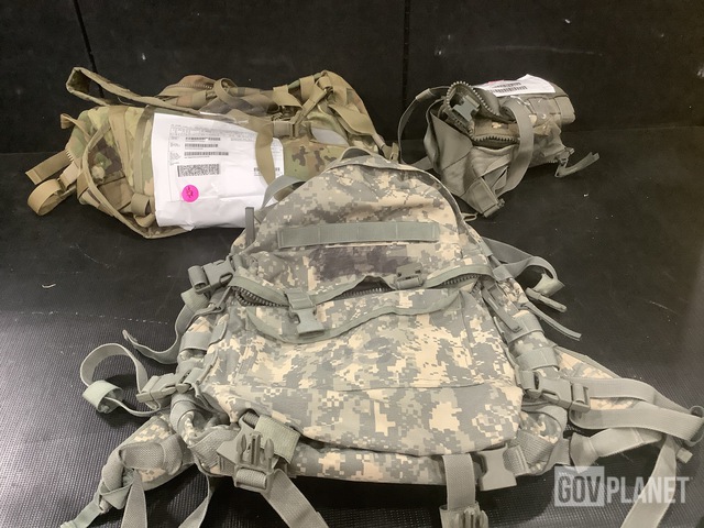 (121) Fighting Load Carriers, (12) Assault Packs & Assorted Items