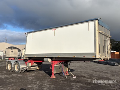 2016 Graham Lusty 6.1 m Bogie/A B-Double Lead Sliding Remolque banera