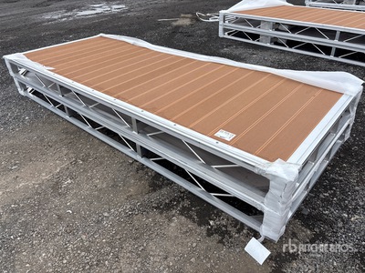 Quantity of (2) 2026 BYT BDF410 4 ft x 10 ft Aluminum Boat Dock Section Kit (Unused)