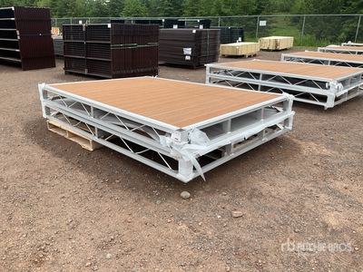 Quantity of (2) 2026 BYT BDF6 6 ft x 8 ft Aluminum Boat Dock Section Kit (Unused)