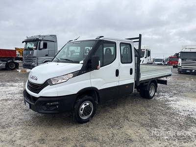 2023 Iveco Daily Crew Cab 35C14 D 3450 QUAD-TOR Flatbed Truck