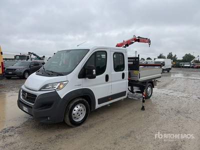 2017 Fassi F26 on 2018 Fiat Ducato Crew Cab 35 2.3 MJT 16V 130CV Camion à plateforme avec grue