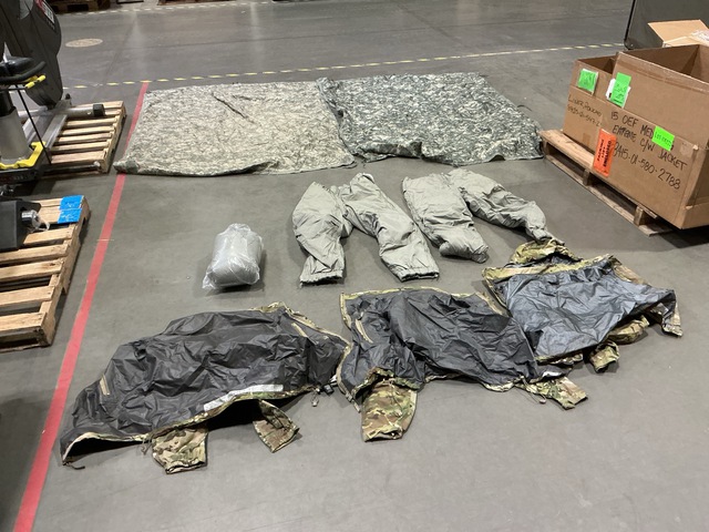 (15) Jackets, (10) Pairs of Trousers & (3) Poncho Liners