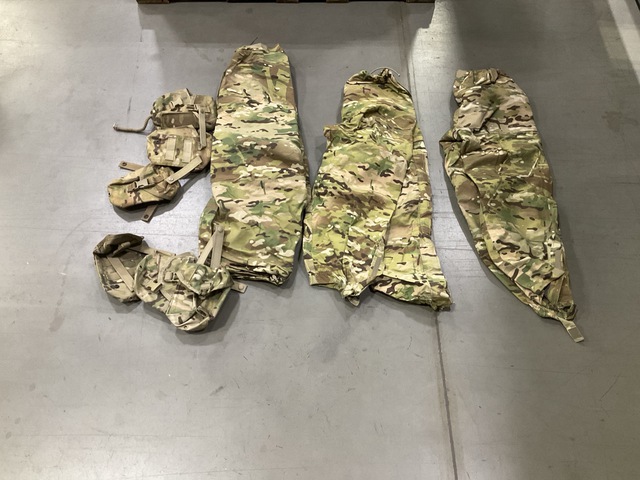 (17) Pairs of Wet Weather Trousers, (64) Ammunition Pockets & Assorted Items