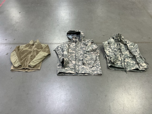 (15) Cold Weather Jackets, (14) old Weather Parkas & Assorted Items (15) Cold Weather Jackets, (14) old Weather Parkas & Assorted Items