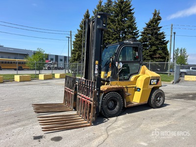 2017 Cat DP70N 12750 lb Pneumatic Tire Forklift