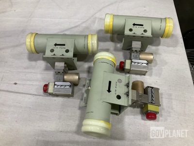 (3) Butterfly Valves w/Barber-Colman 52186-1 Electromechanical Actuators