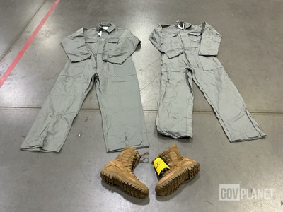 (45) Pairs of Assorted Coveralls & (5) Pairs of Men's Boots