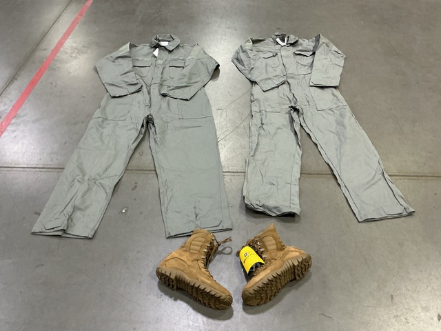 (45) Pairs of Assorted Coveralls & (5) Pairs of Men's Boots