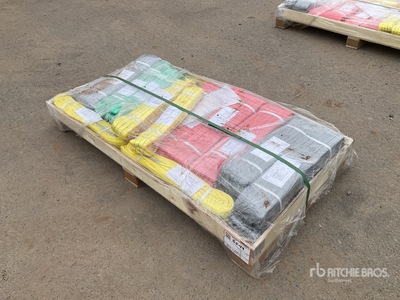 Quantity of (22) Polyester Webbing Fascia per sollevamento (Unused)