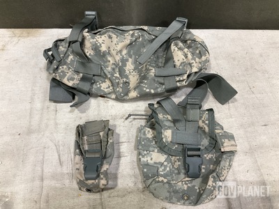 (102) Flash Bang Grenade Pouches, (155) Canteen Pouches & Assorted Items
