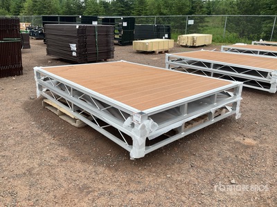Quantity of (2) 2026 BYT BDF6 6 ft x 8 ft Aluminum Boat Dock Section Kit (Unused)