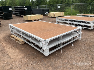 Quantity of (2) 2026 BYT BDF6 6 ft x 8 ft Aluminum Boat Dock Section Kit (Unused)