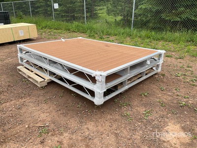 Quantity of (2) 2026 BYT BDF6 6 ft x 8 ft Aluminum Boat Dock Section Kit (Unused)