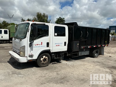 2012 Isuzu NPR 4x2 Crew Cab Dump Truck