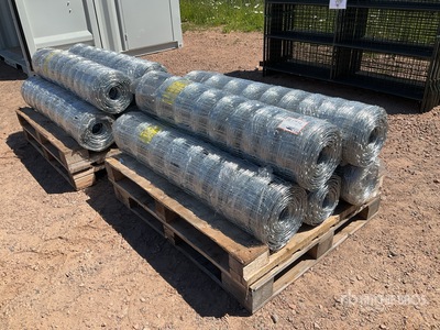 Quantity of (10) 2025 BYT FFC762 330 ft x 4 ft Galvanized Farm Fencing (Unused)