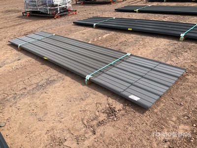 Quantity of (30) 2026 Metal Roofing Panels, Multiple Sizes معدات بناء متنوعة (Unused)