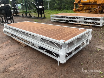 Quantity of (2) 2026 BYT BDF412 4 ft x 12 ft Aluminum Boat Dock Section Kit 船舶・海運業機器 - その他 (Unused)