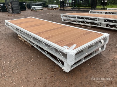 Quantity of (2) 2026 BYT BDF412 4 ft x 12 ft Aluminum Boat Dock Section Kit 船舶・海運業機器 - その他 (Unused)