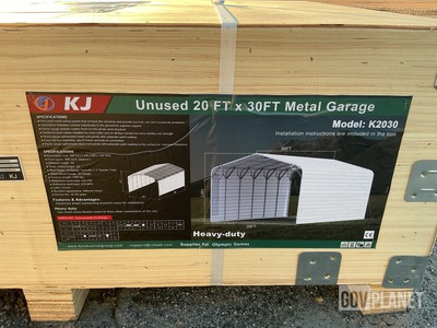 KJ K2030 Metal Garage - Unused