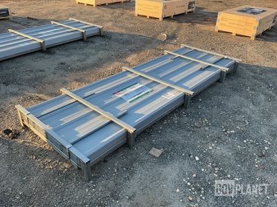 (100) Piece Lot of 10' Long Corrugated Steel Panels
