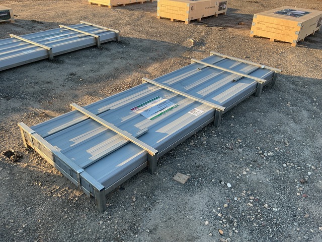 (100) Piece Lot of 10' Long Corrugated Steel Panels (100) Piece Lot of 10' Long Corrugated Steel Panels